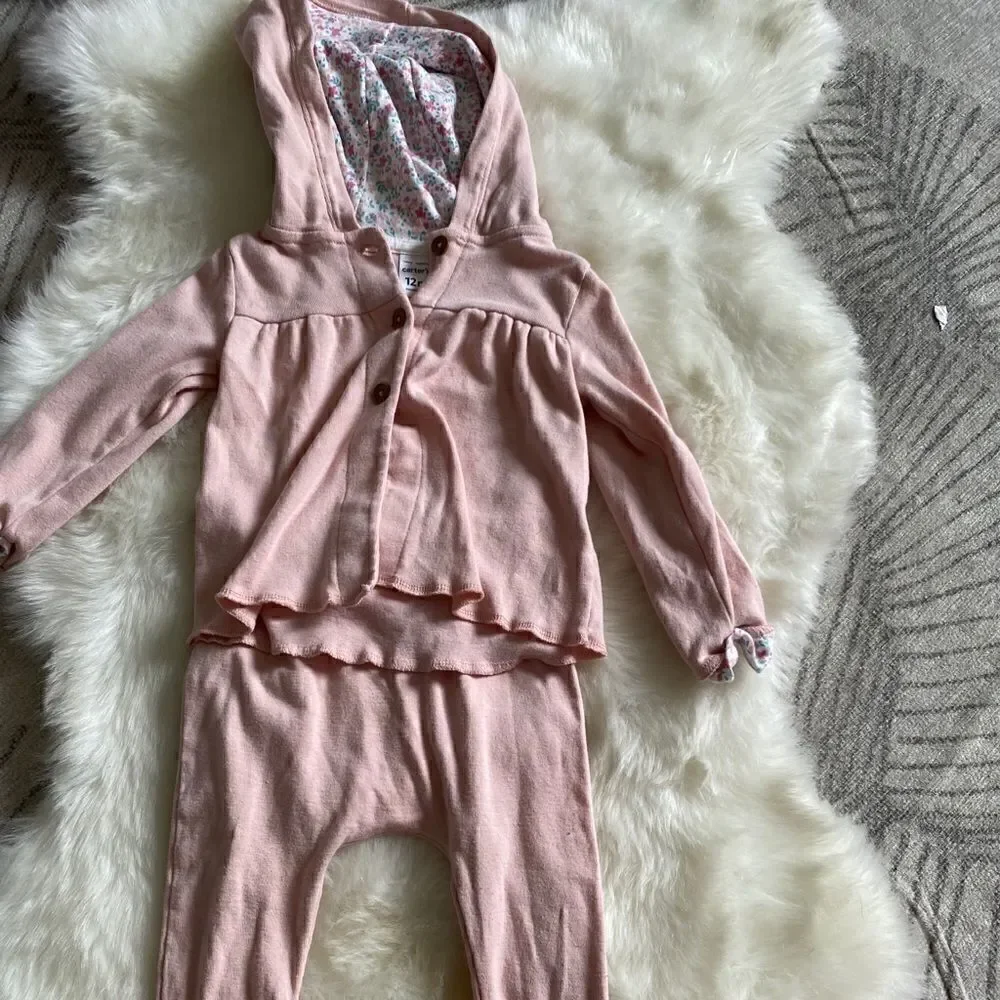 [carters] matching pink leggings & sweatshirt #10